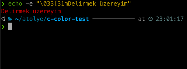 ANSI art çıktısı